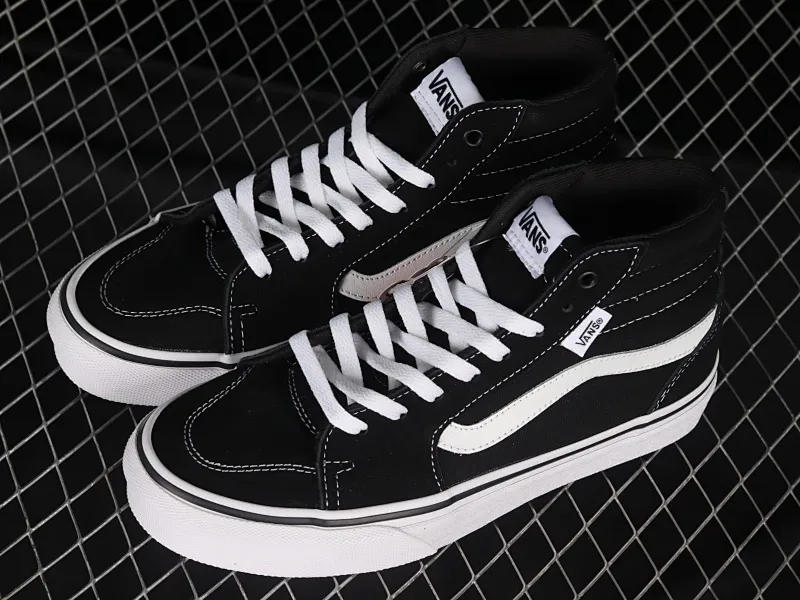 All categories Vans Vans series Vans Hi Vans high-top Vans Filmore Hi Vans official classic black and white high street retro casual skate shoes VN0A5HZLIJU